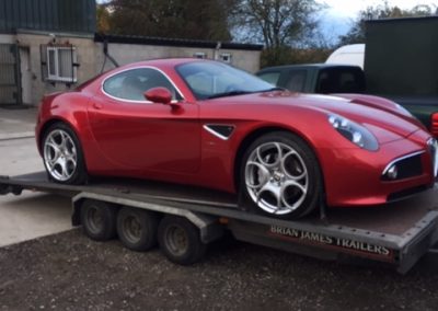Alfa Romeo - Flag Vehicle Deliveries Limited, deliveries, gloucestershire, vehicle movements.